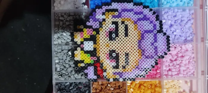 Chaveiro imã presilha pin broche em hama beads personalizado geek anime fofura kwai pixel