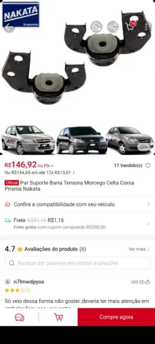 Peças automotiva novas embaladas
