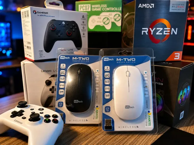 Mouse gamer Wireless Mbtech M-two /Mac/Windows/Linux/Android(Acessório novo Lacrado)