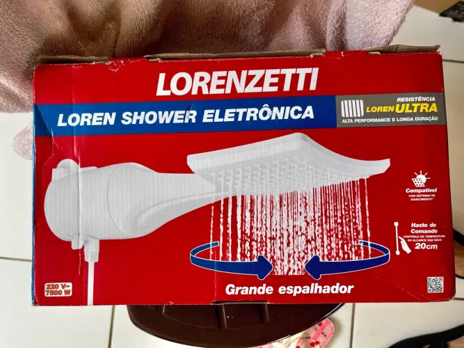 Chuveiro Ducha Lorenzetti 220V novo!