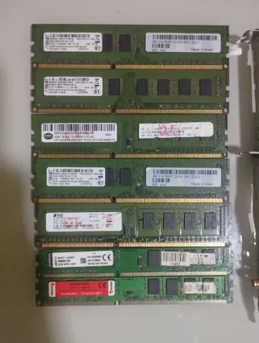Memórias rams e placas de redes