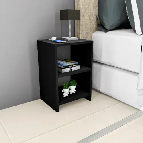 Mesa de Cabeceira Nicho Quarto Preto