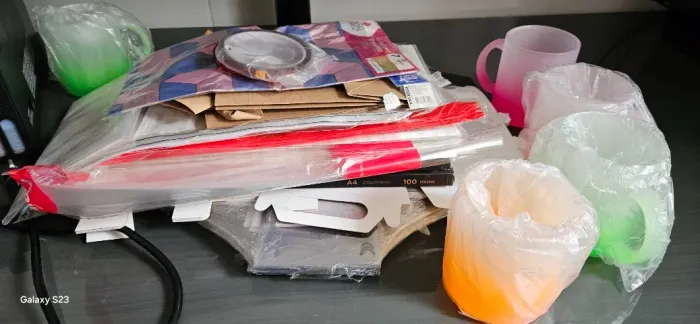 Kit para sublimação completo + impressora, monitor e prensa térmica Live sub