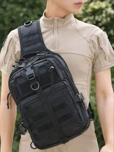 Mochila Tática Militar e Moda Bag Transversal
