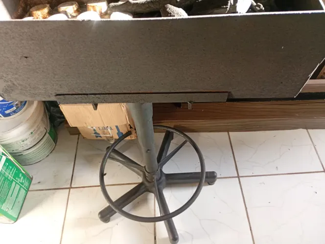 Churrasqueira, Chapa 14 1,20 comprimento 25 largura,com altura 1.20 com pedestal hirat