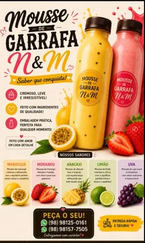 Mousse na garrafinha