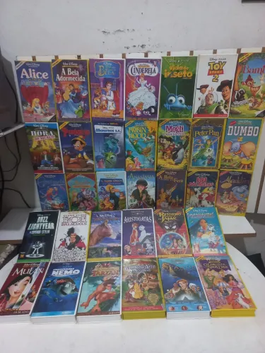 Fitas vhs antigas Disney sortidas PREÇO CADA