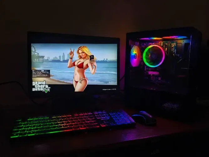 PC Gamer Ryzen 5 5650 - 16GB RAM - Nvme - Monitor 20" + 15 Jogos