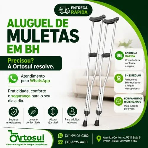 Aluguel de Muletas em BH | Ortosul