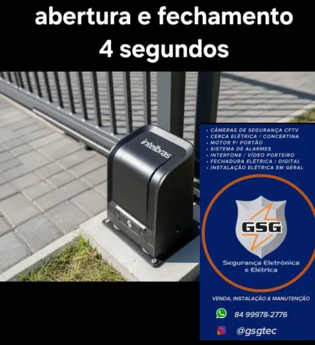 Motor 4 segundos intelbras + instalação 