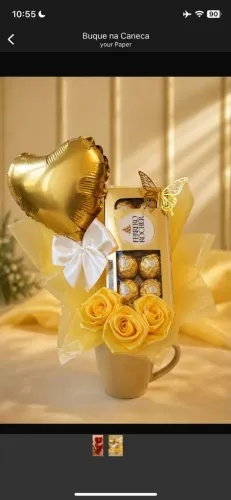 Buquê de flores, buquê de chocolate, presente de aniversário, cestas de café da manhã