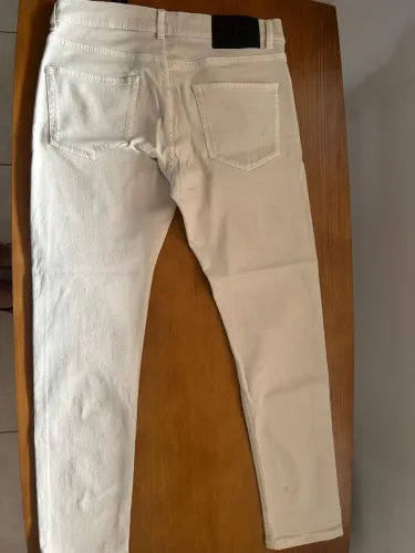 Calça Jeans Bege Zara