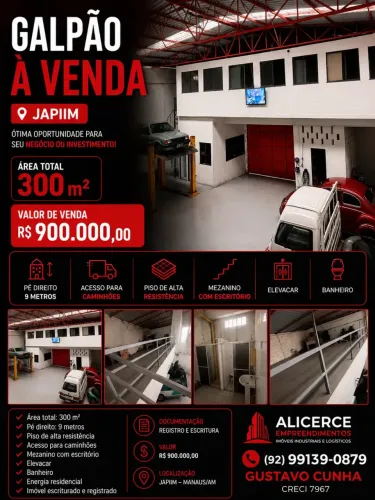 VENDO GALPÃO NO JAPIIM 350 M2
