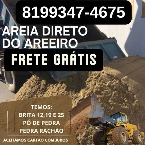 Areia com menor valor do mercado frete grátis