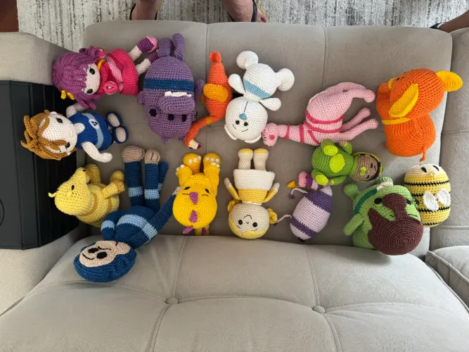 Turma Completa Jacarelvis Amigurumi - 15 Bonecos NOVOS