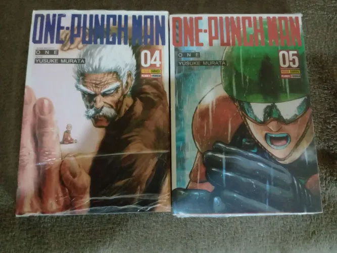 Mangás One Punch Man Vol 4 e 5 lacrados
