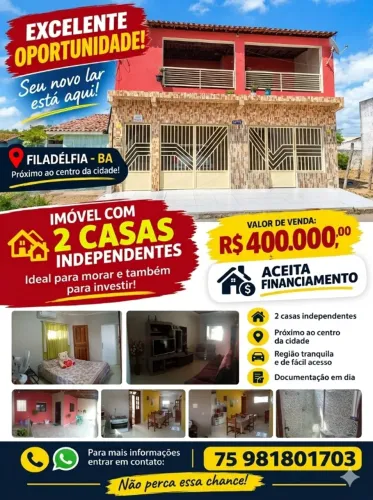 Casa a Venda - Filadélfia BA