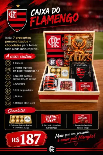 Caixa do Flamengo - Presentes e chocolates