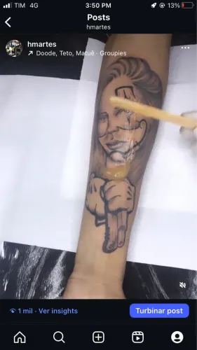 Faco tatuagem aceito troca em celular ps5 e iPad ! 
