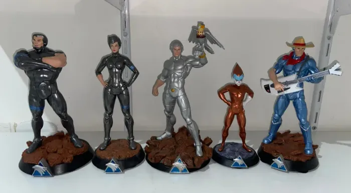 Silverhawks Esculturas de impressão 3D na escala 1/10