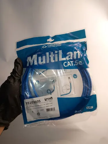 Cabo de rede cat5e Multlan 3m - Cabo de internet RJ 45