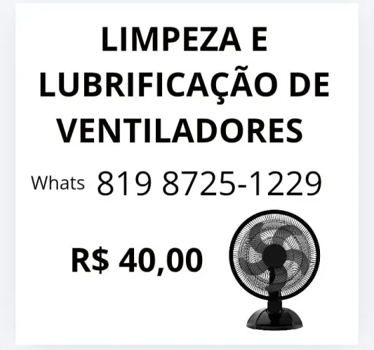 LIMPEZA DE VENTILADORES