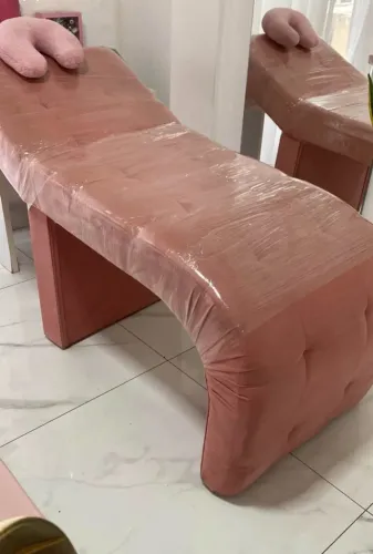 Maca luxo estofada rosa