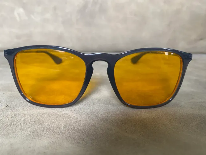 Óculos de sol Ray-Ban Original com lentes King Of Lenses Orange Noturno