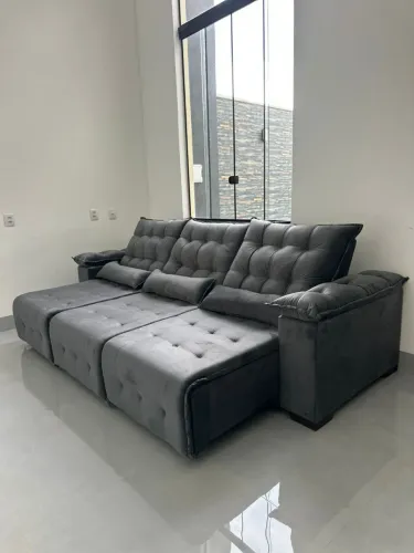 PROMOÇÃO Sofá Canadá 2.90m molas bonel