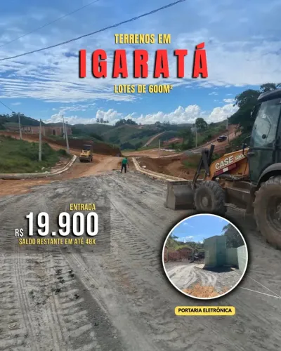 Ideal para morar, descansar ou construir sua chácara dos sonhos em Igaratá!!