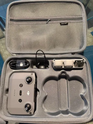 Controle drone Dji neo + carregador + 2 baterias + cabos + case rígida 