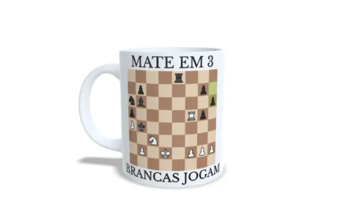 Caneca de xadrez mate em 3