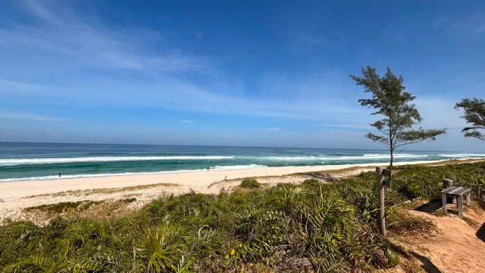 Terreno frente de Praia- Praia seca