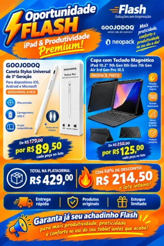 Lote de Oportunidade da Flash - iPad & Produtividade Premium