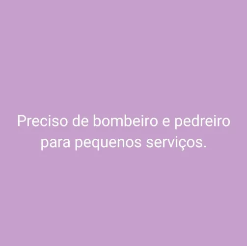 Contrato bombeiro e pedreiro.
