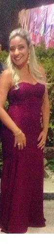 Vestido Marsala Madrinha