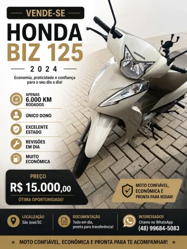 Vendo Biz 2024 único dono! 