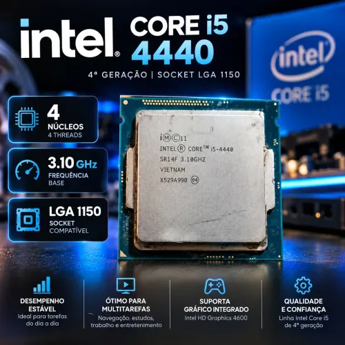 Processador Intel Core i5-4440 | 4ª Geração | 3.10 GHz<br>