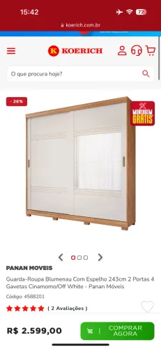 Guarda roupa casal