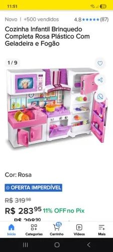 Cozinha de brinquedo para criança!!!