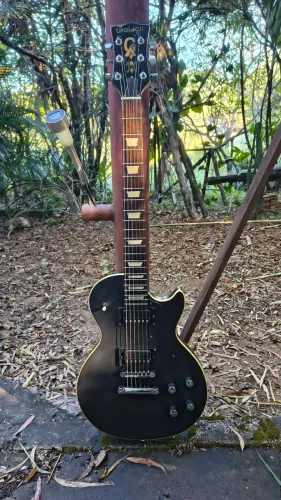Guitarra Les Paul preta - Golden