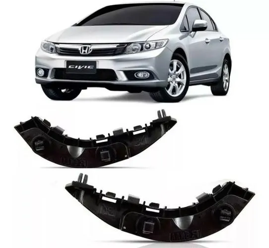 Par Guia Suporte Parachoque Dianteiro Civic 2007 2008 a 2011