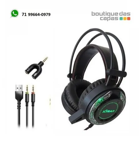 Headphone xplorer fone gamer LC-826 xtrad celular pc xbox one ps4