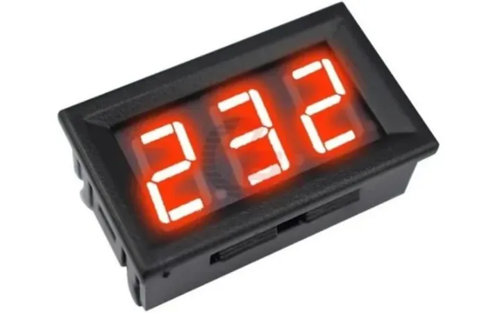 COD-AM361 Voltimetro Digital Yb27a-red Ac30-500v Vermelho Arduino Automação Robotica