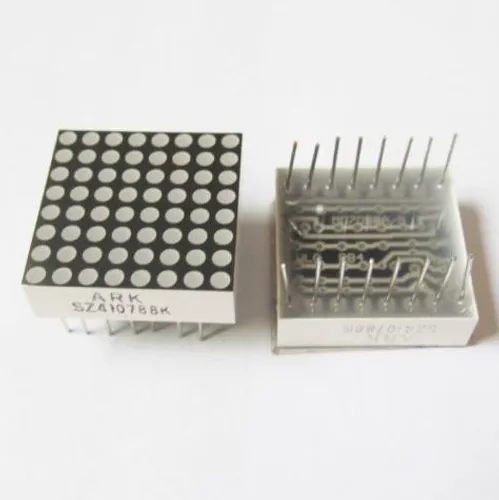COD-AM36 Led Display Dot Matrix 8x8 D1.9mm 20x20mm Vermelho ânodo comum 16-pin Arduino