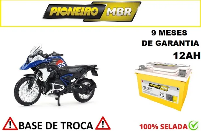 Bateria Automotiva BMW 1200 Pioneiro 12Ah 12v