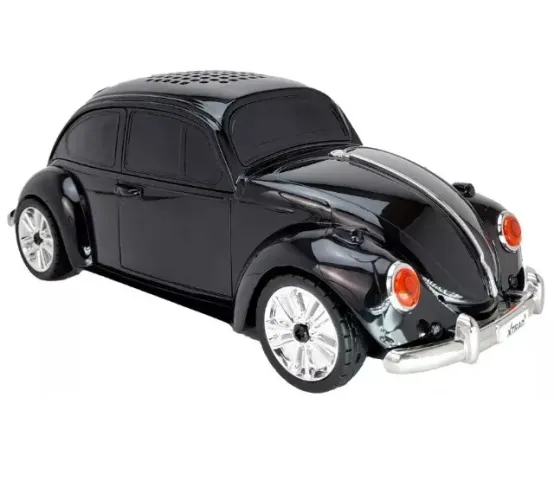 Caixinha De Som Fuscão Bluetooth Led Miniatura De Carro Fusca