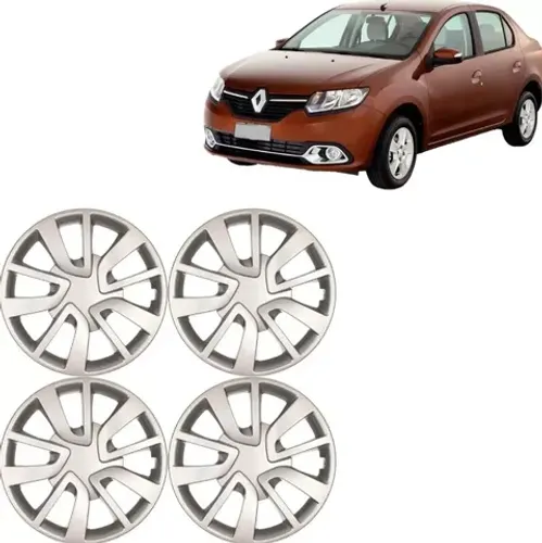 Jogo 4 Peças - Calota Aro 14 - Renault Logan 2014 / 2015 - Grid