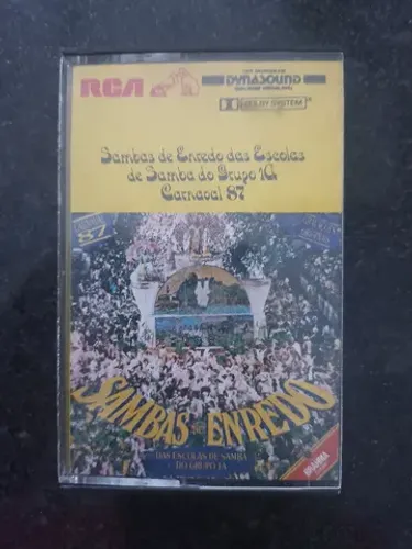 K7 - Sambas Enredos Carnaval de 87 - Fita Cassete Original
