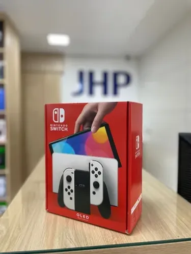 Console Nintendo Switch Oled Branco 64GB Novo Lacrado - Parcelamos Em Até 12x Sem Juros